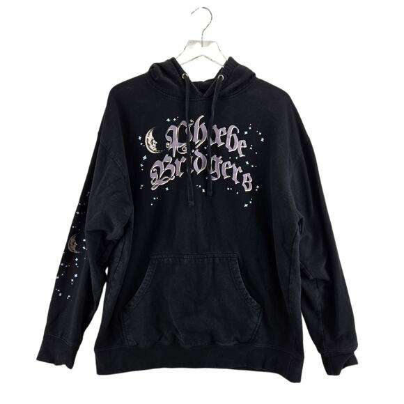 Phoebe Bridgers Tops - Poebe Bridgers Hoodie Sweatshirt Size X-Large Dragon Castle Moon Stars Black